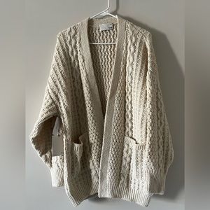 Artizia Wilfred Braya Cable Knit Open Cardigan Sweater - Sz Small, NWT
